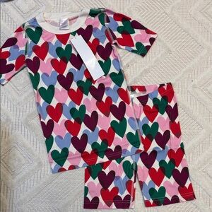 Hanna Anderson - Valentines Heart Short Set